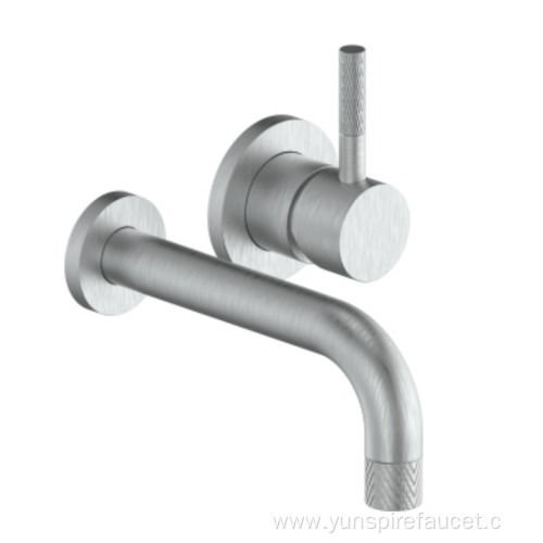 Wall Mount Basin Faucet Brushed Nickel